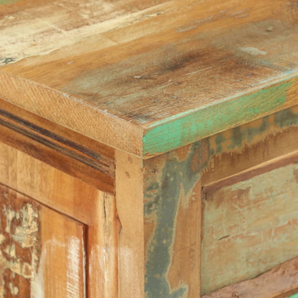 Earth Shoe Cabinet Multicolor Solid Reclaimed Wood Rectangular