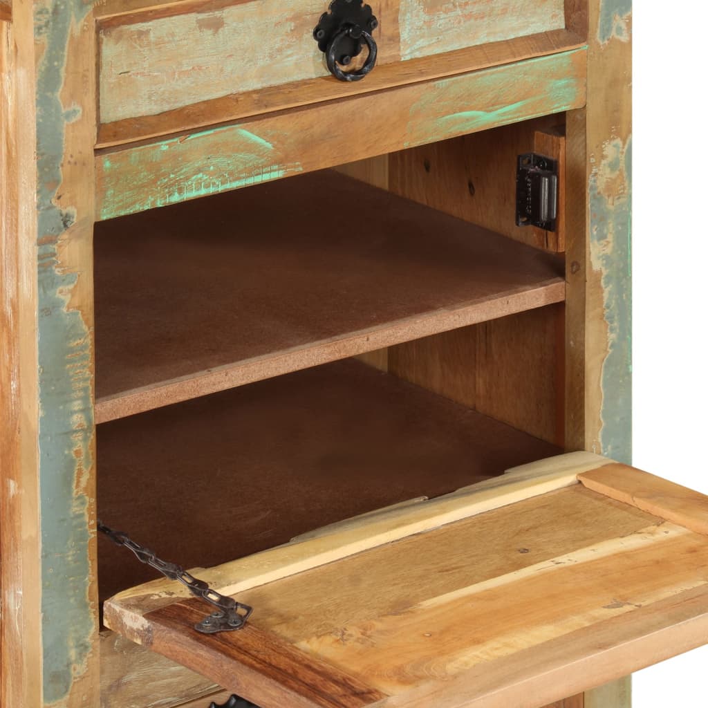 Earth Shoe Cabinet Multicolor Solid Reclaimed Wood Rectangular