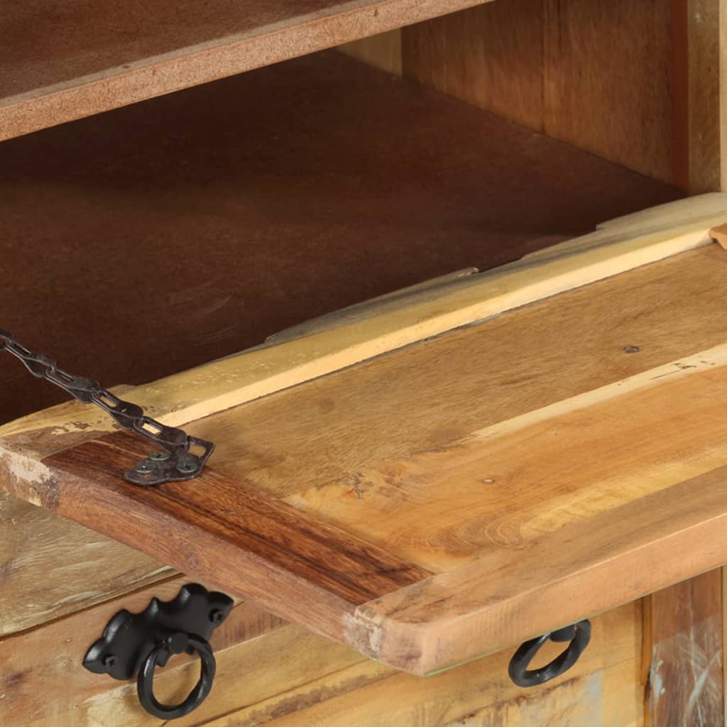 Earth Shoe Cabinet Multicolor Solid Reclaimed Wood Rectangular