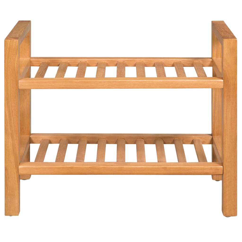 Mode Shoe Rack Solid Oak 2 Tiers Compact & Large