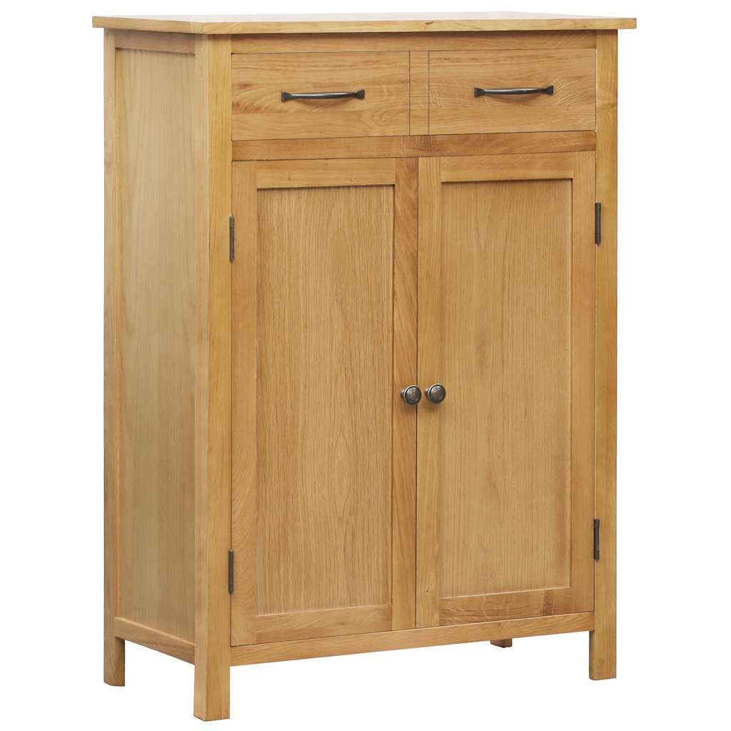 Arc Shoe Rack Natural Solid Oak 3 Compartments Rectangular