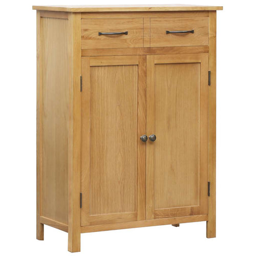Arc Shoe Rack Natural Solid Oak 3 Compartments Rectangular