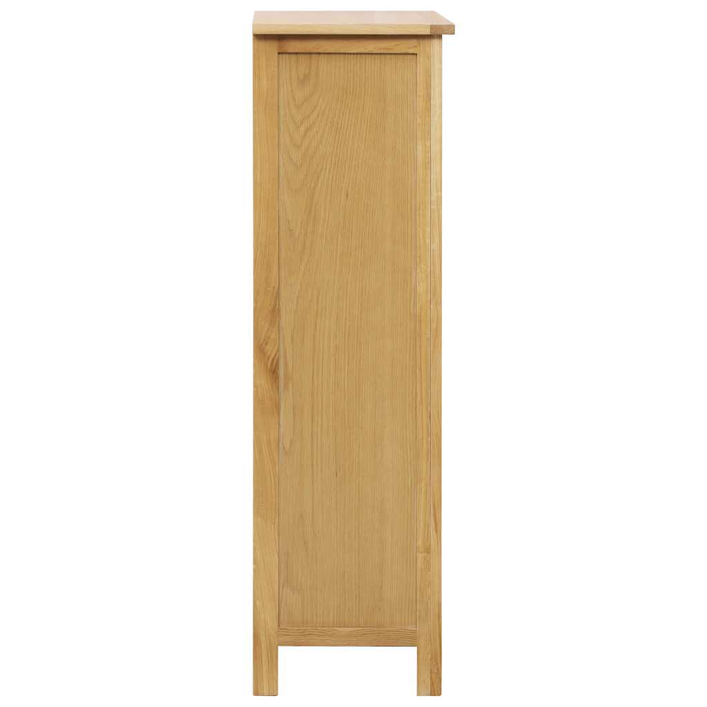 Arc Shoe Rack Natural Solid Oak 3 Compartments Rectangular