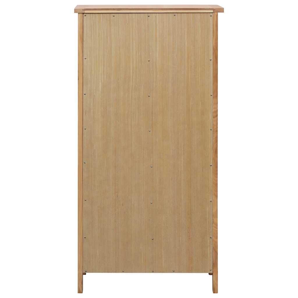 Arc Shoe Rack Natural Solid Oak 3 Compartments Rectangular