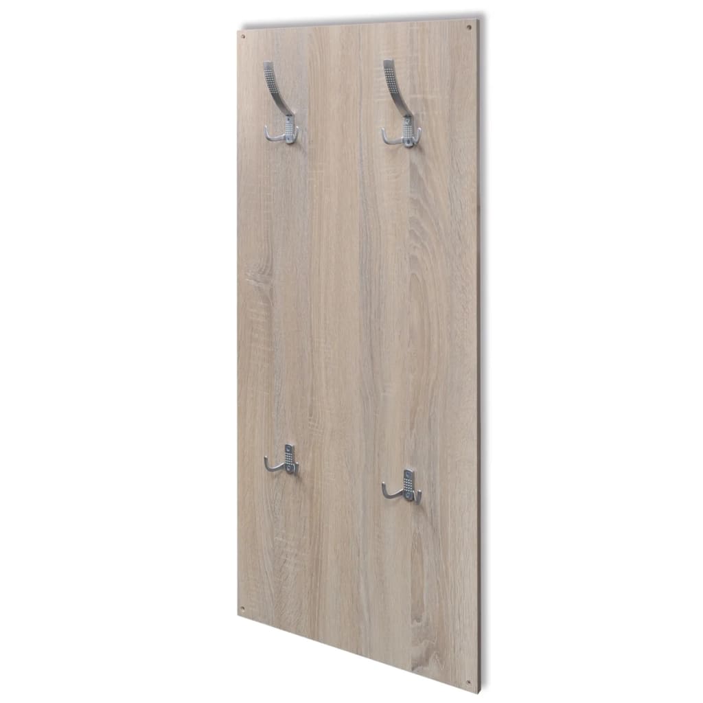 Mode Shoe Cabinet Oak and White Engineered Wood, Plastic, Aluminum Alloy