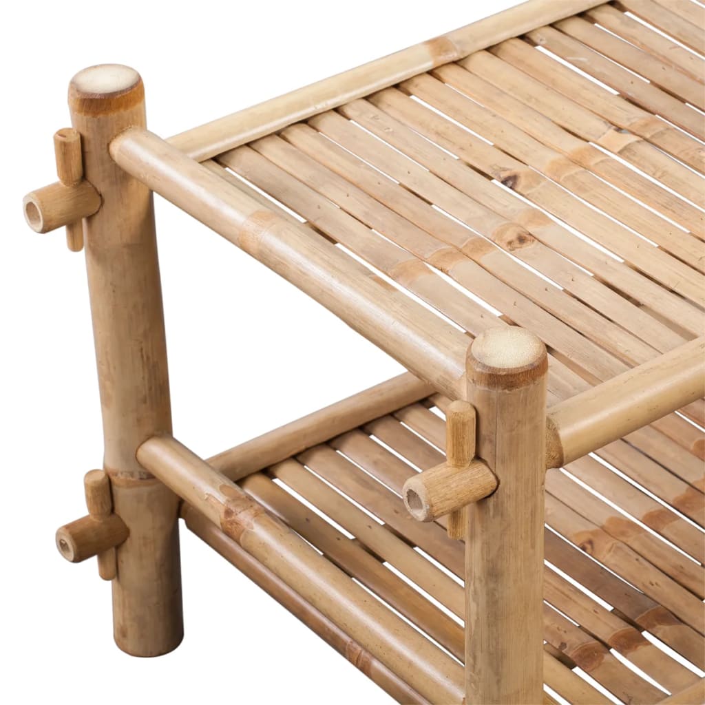 Loft Shoe Rack Bamboo 2 Tier Rectangular