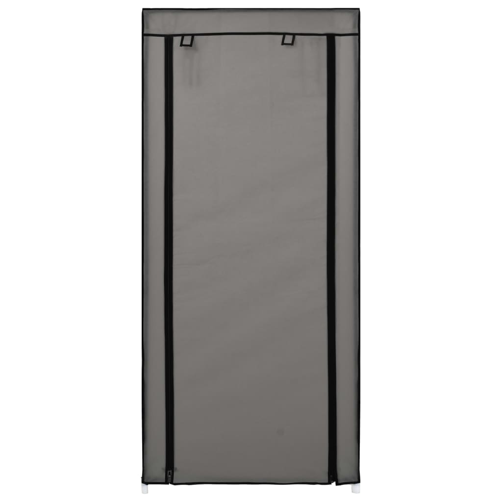 Craft Shoe Cabinet Gray Polypropylene & Iron 10 Tiers