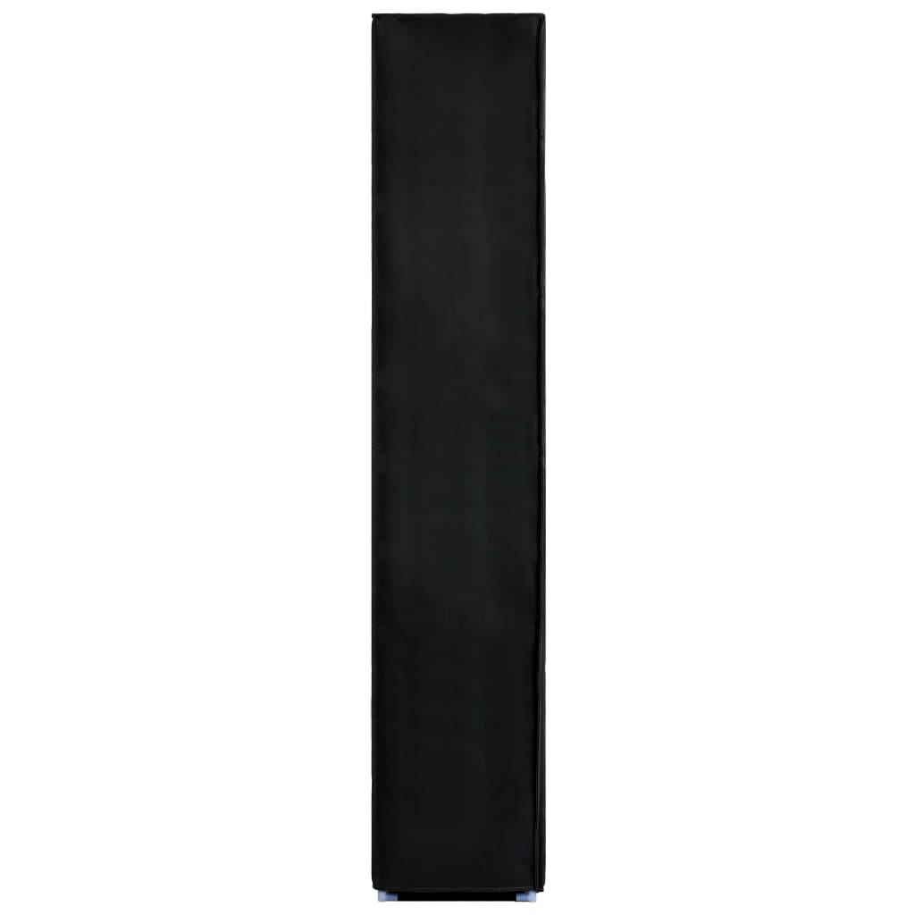 Craft Shoe Cabinet Black Polypropylene & Iron 10 Tiers