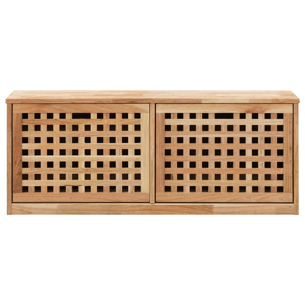 Arc Shoe Organizer Natural Solid Walnut 2 Compartments Wide & Long