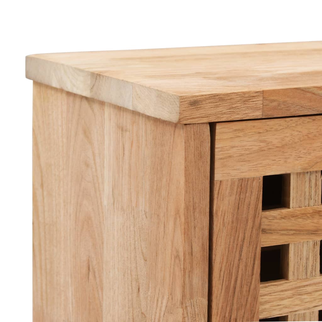Arc Shoe Organizer Natural Solid Walnut 2 Compartments Wide & Long