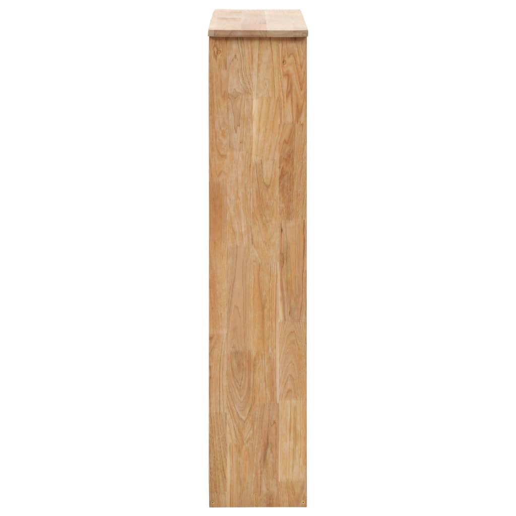 Mode Shoe Organizer Natural Solid Walnut 3 Compartments Tall & Narrow