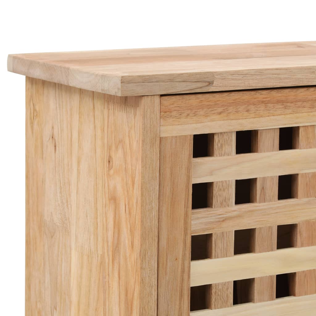 Mode Shoe Organizer Natural Solid Walnut 3 Compartments Tall & Narrow