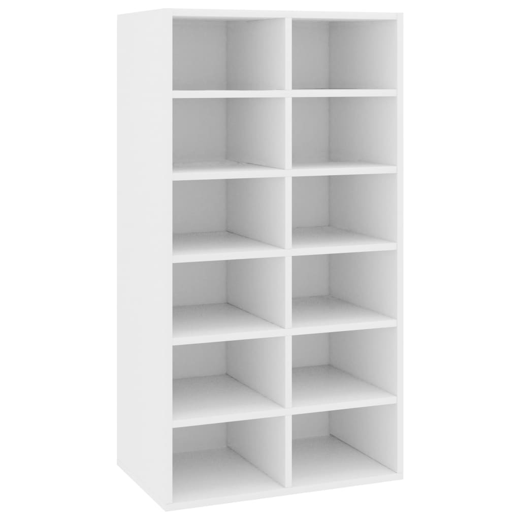 Shoe Rack Sonoma Oak 12 Compartments Tall