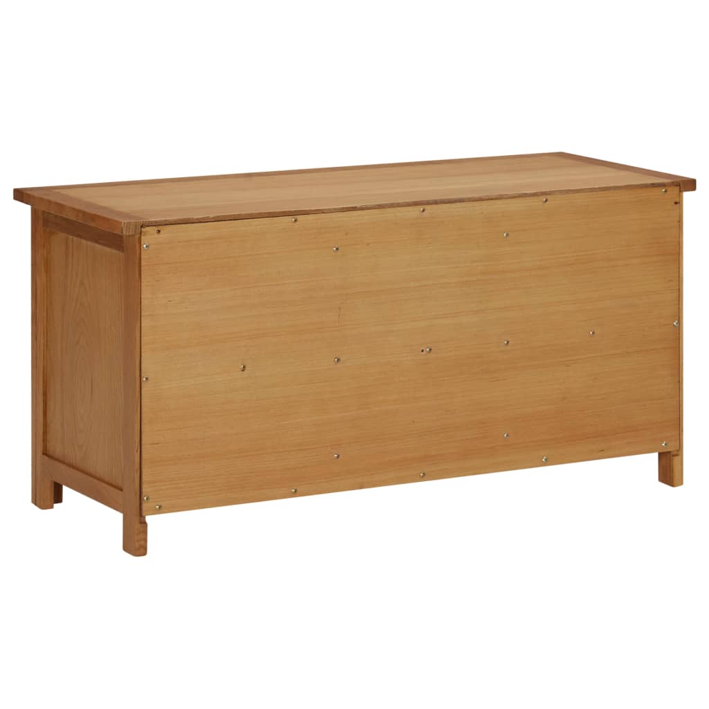 Mode Shoe Rack Natural Solid Oak 6 Compartments Rectangular