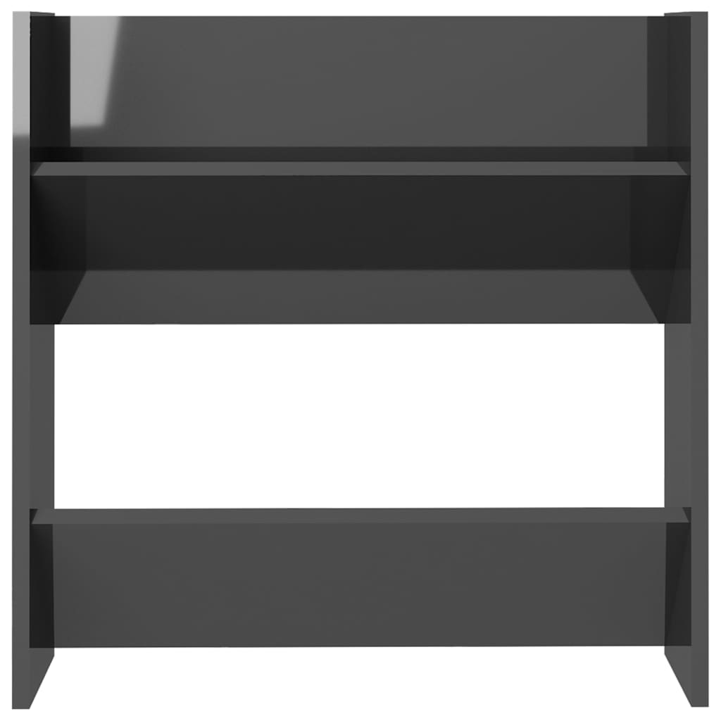 Modern 23" Wall Mounted Pine Shoe Cabinet With 2 Tiers