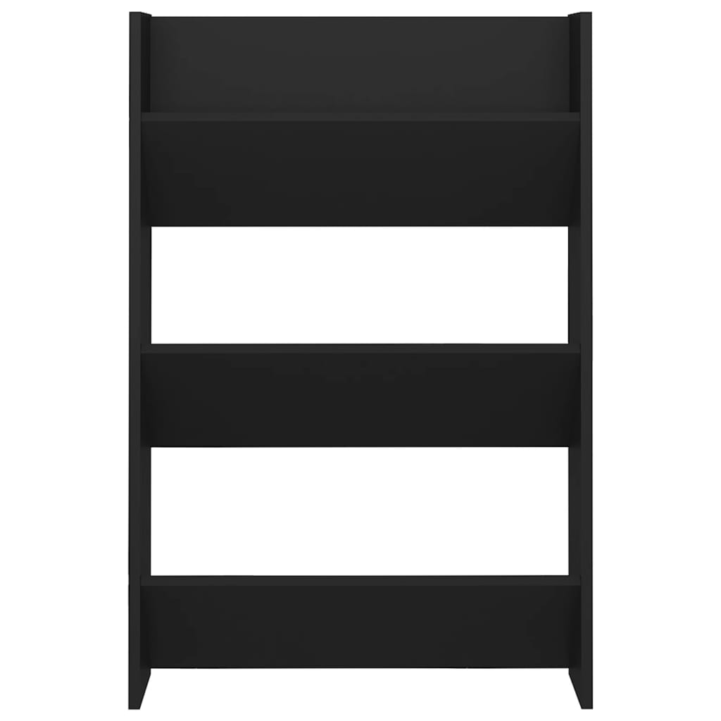 Set of 2 Modern 23" Wall Mounted Pine Shoe Cabinet With 3 Tiers
