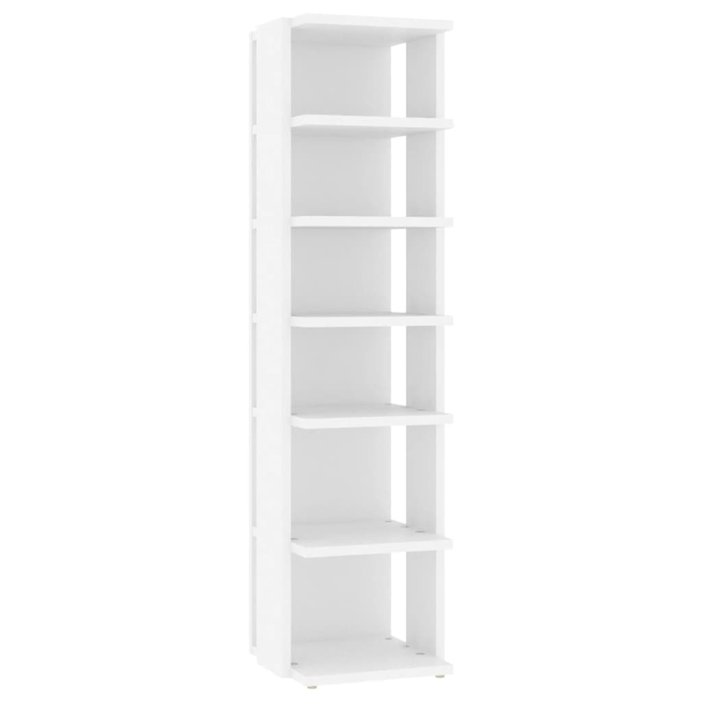 Shoe Cabinet Set Of 2 Sonoma Oak 12 Compartments Tall & Skinny