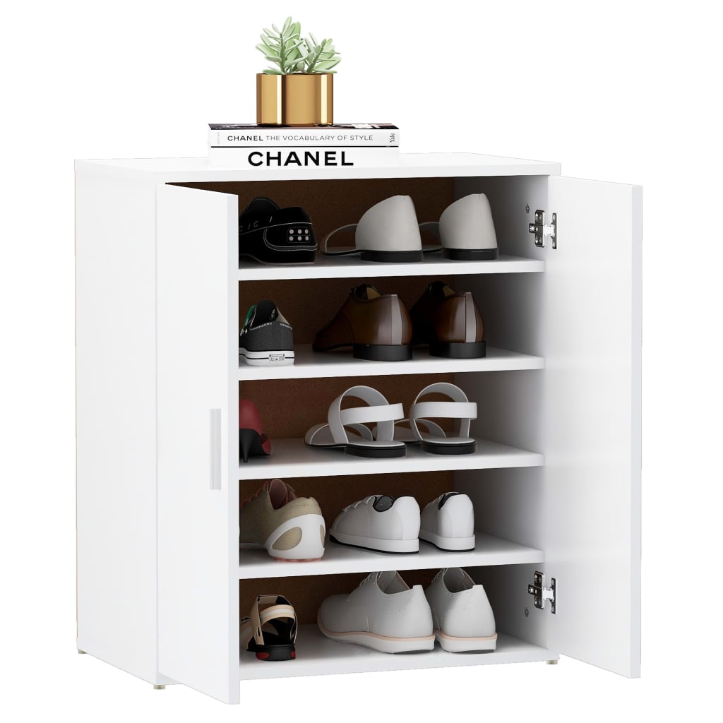 Shoe Cabinet Old Pine Tall 5 Compartments