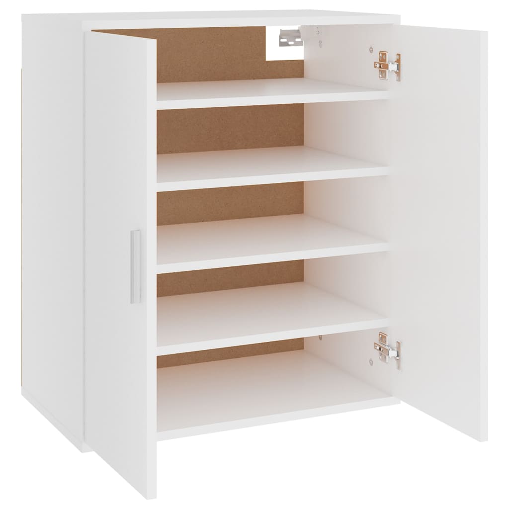 Shoe Cabinet Old Pine Tall 5 Compartments