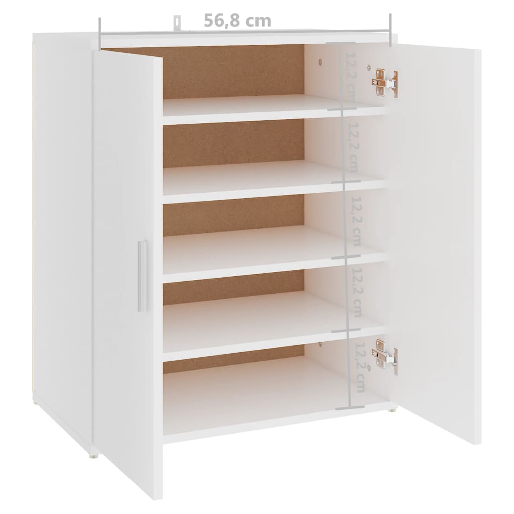 Shoe Cabinet Old Pine Tall 5 Compartments