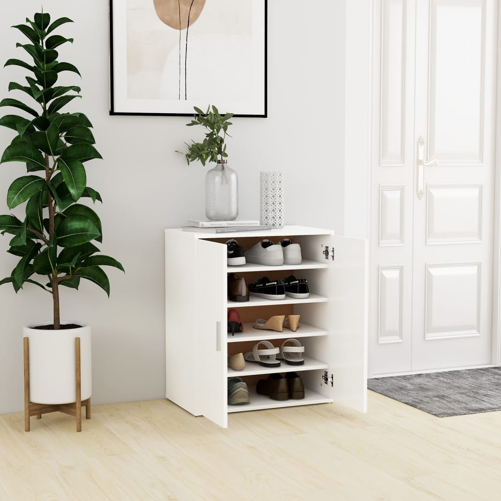 Shoe Cabinet Old Pine Tall 5 Compartments