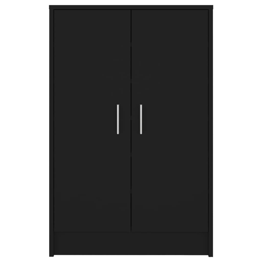 Shoe Cabinet Hardened Oak Tall 2 Compartments