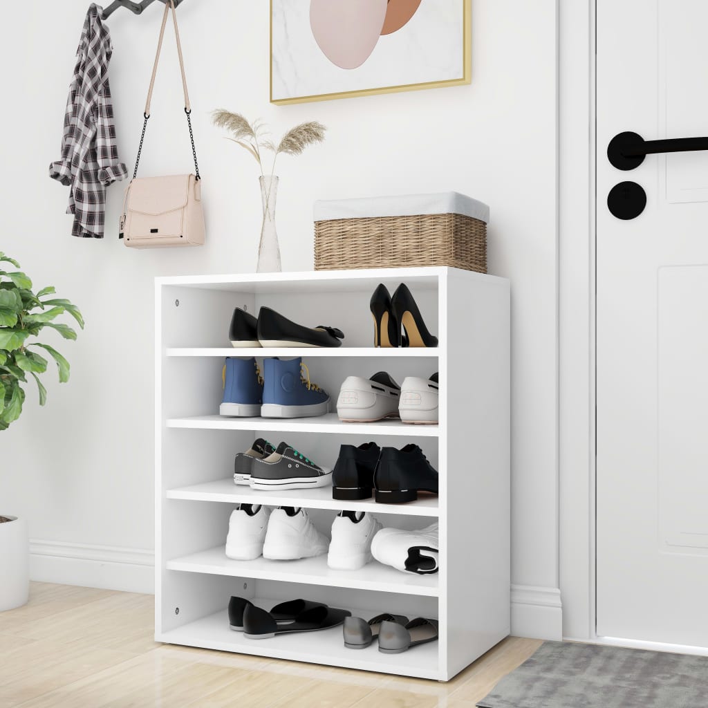 Shoe Cabinet Old Pine Tall 6 Compartments