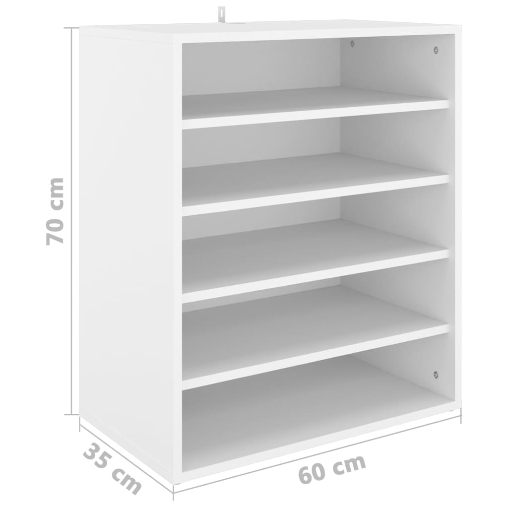 Shoe Cabinet Old Pine Tall 6 Compartments