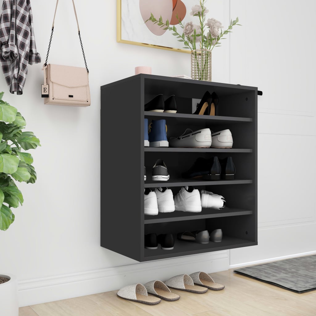 Shoe Cabinet Old Pine Tall 6 Compartments