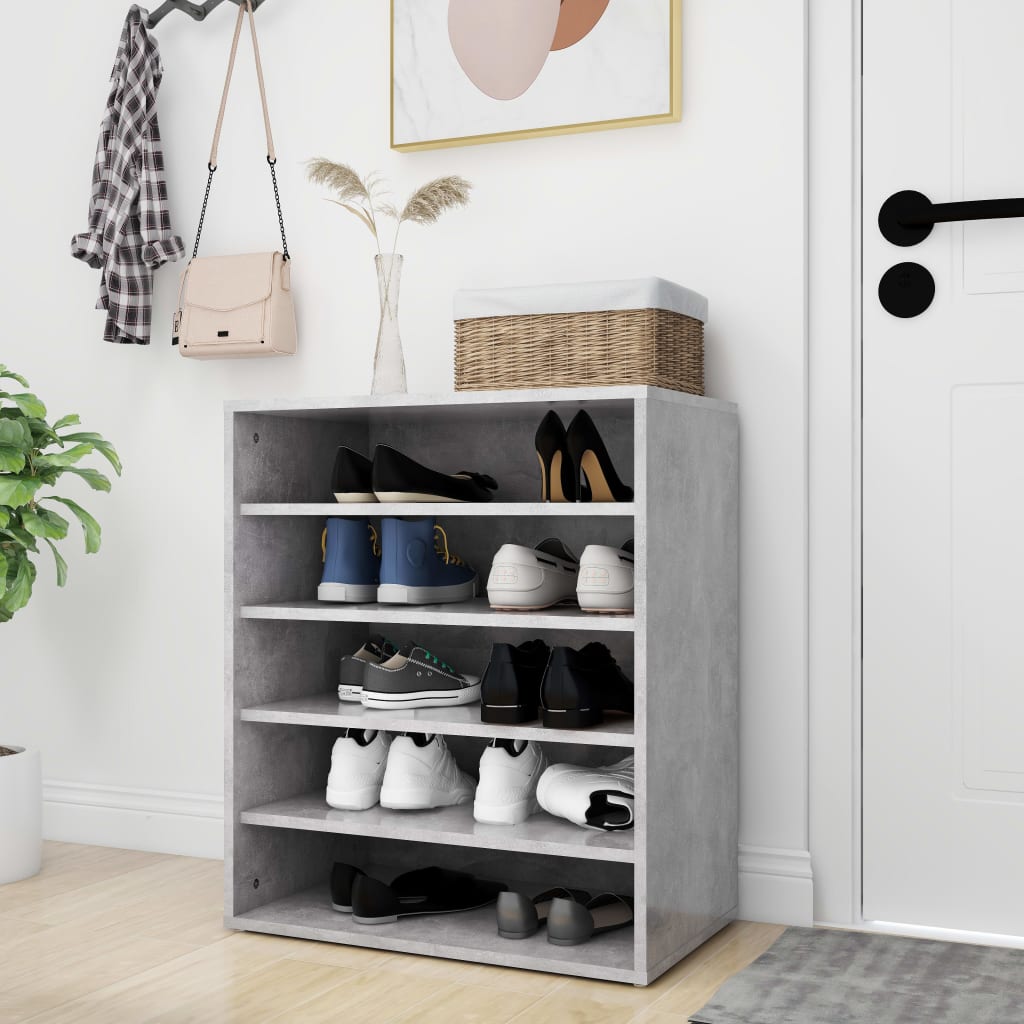 Shoe Cabinet Old Pine Tall 6 Compartments