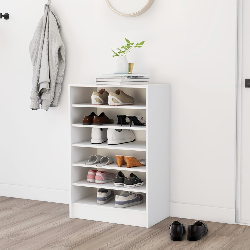 Shoe Cabinet Old Pine Tall 6 Compartments
