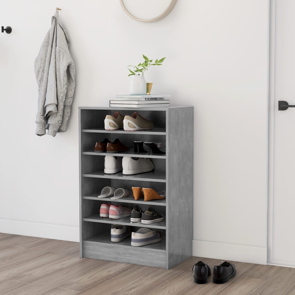 Shoe Cabinet Old Pine Tall 6 Compartments