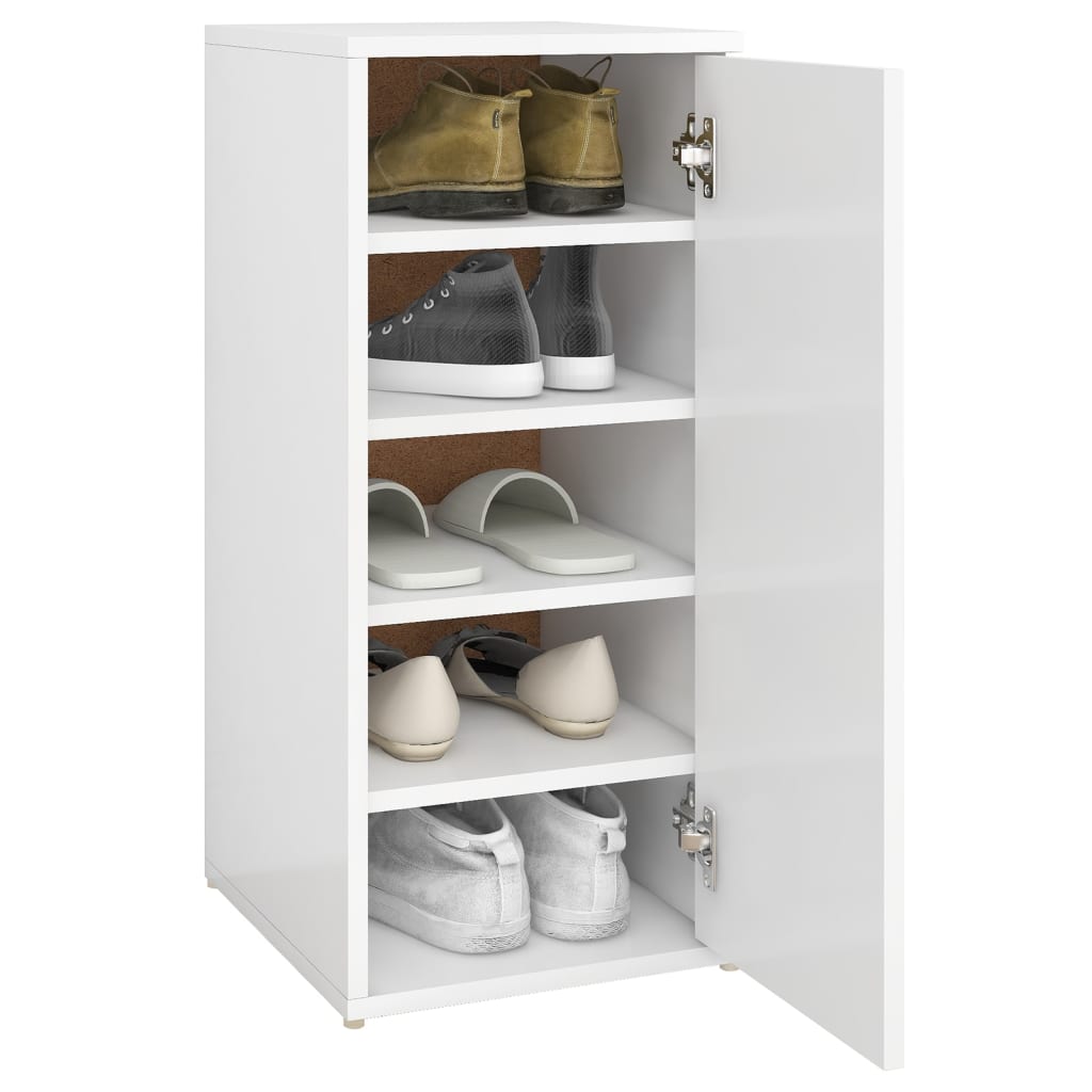Shoe Cabinet Old Pine Tall 5 Compartments