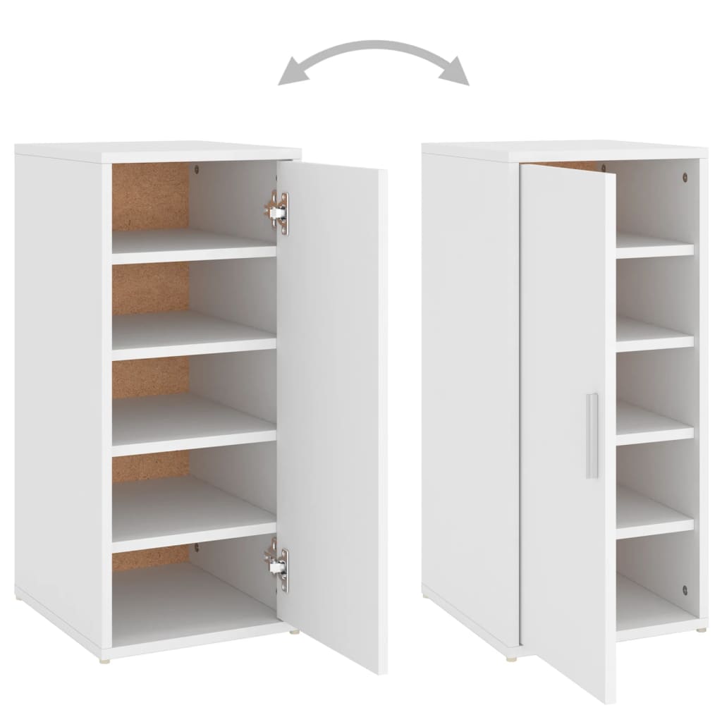 Shoe Cabinet Old Pine Tall 5 Compartments