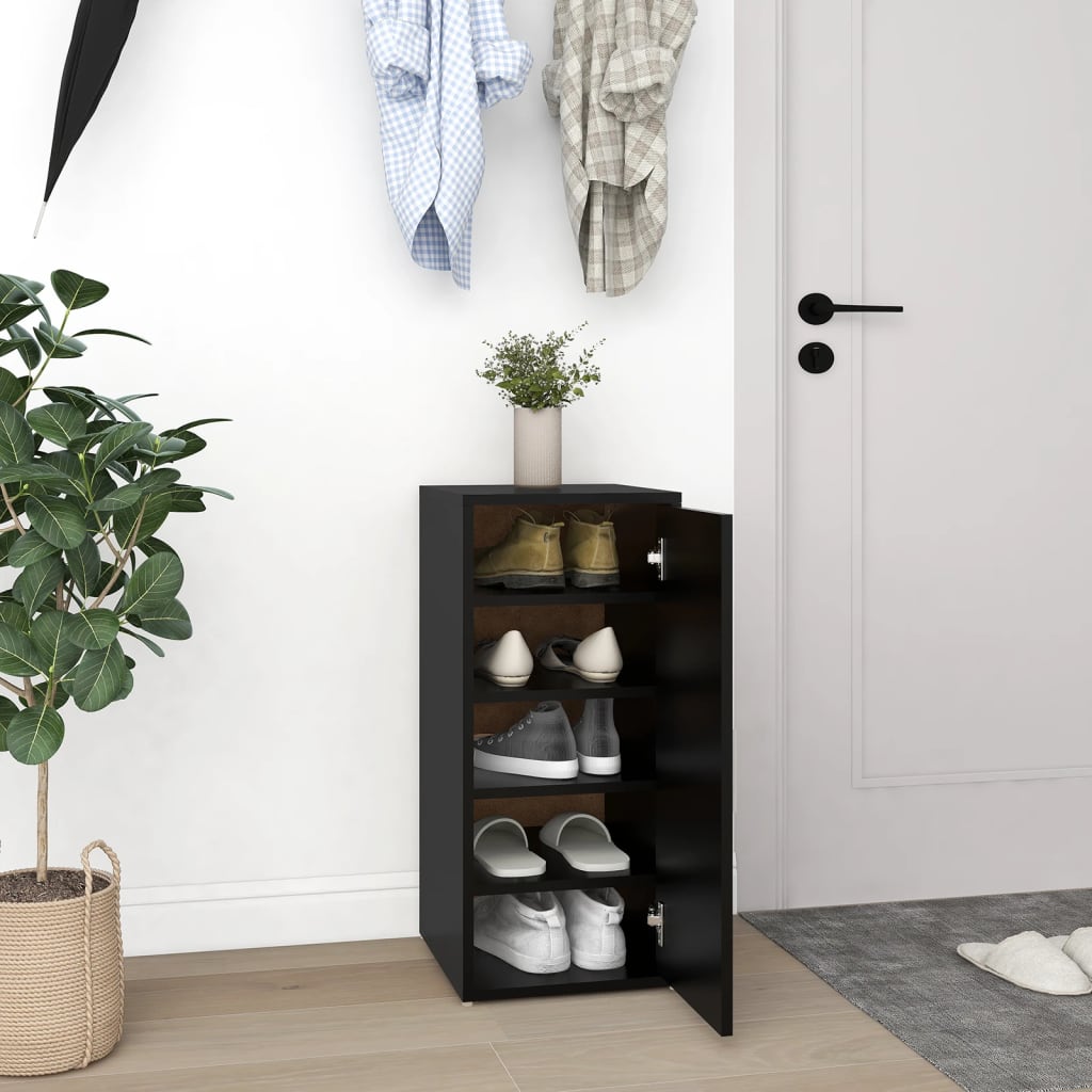 Shoe Cabinet Old Pine Tall 5 Compartments