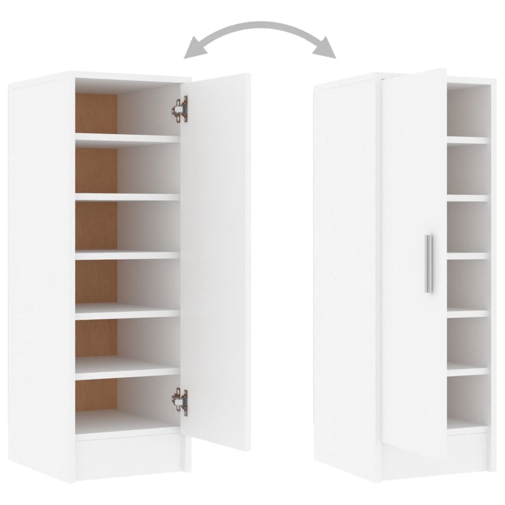 Shoe Cabinet Old Pine Tall 6 Compartments