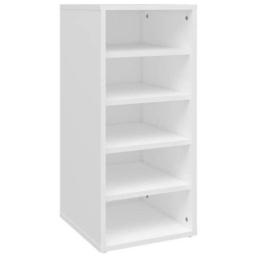 Shoe Cabinet Old Pine Tall 5 Compartments