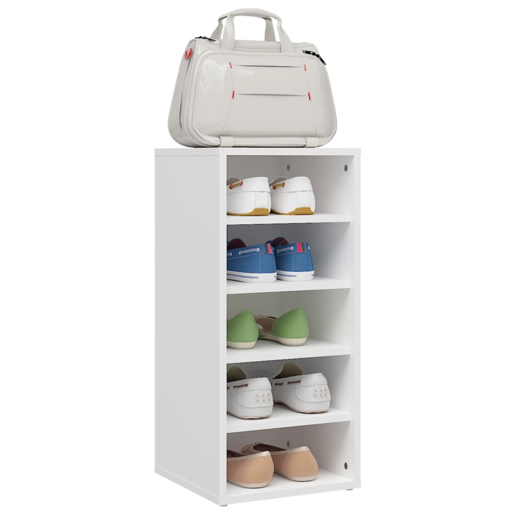 Shoe Cabinet Old Pine Tall 5 Compartments