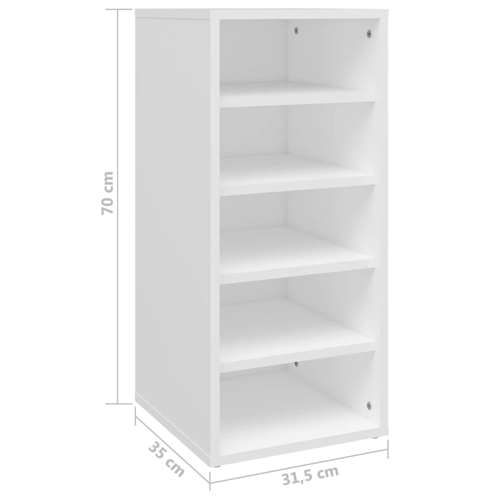 Shoe Cabinet Old Pine Tall 5 Compartments