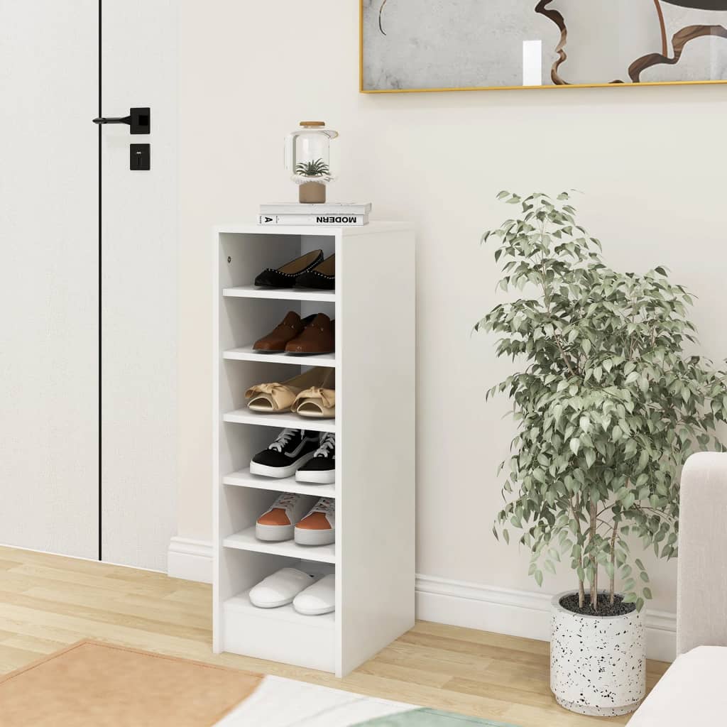 Shoe Cabinet Old Pine Tall 6 Compartments