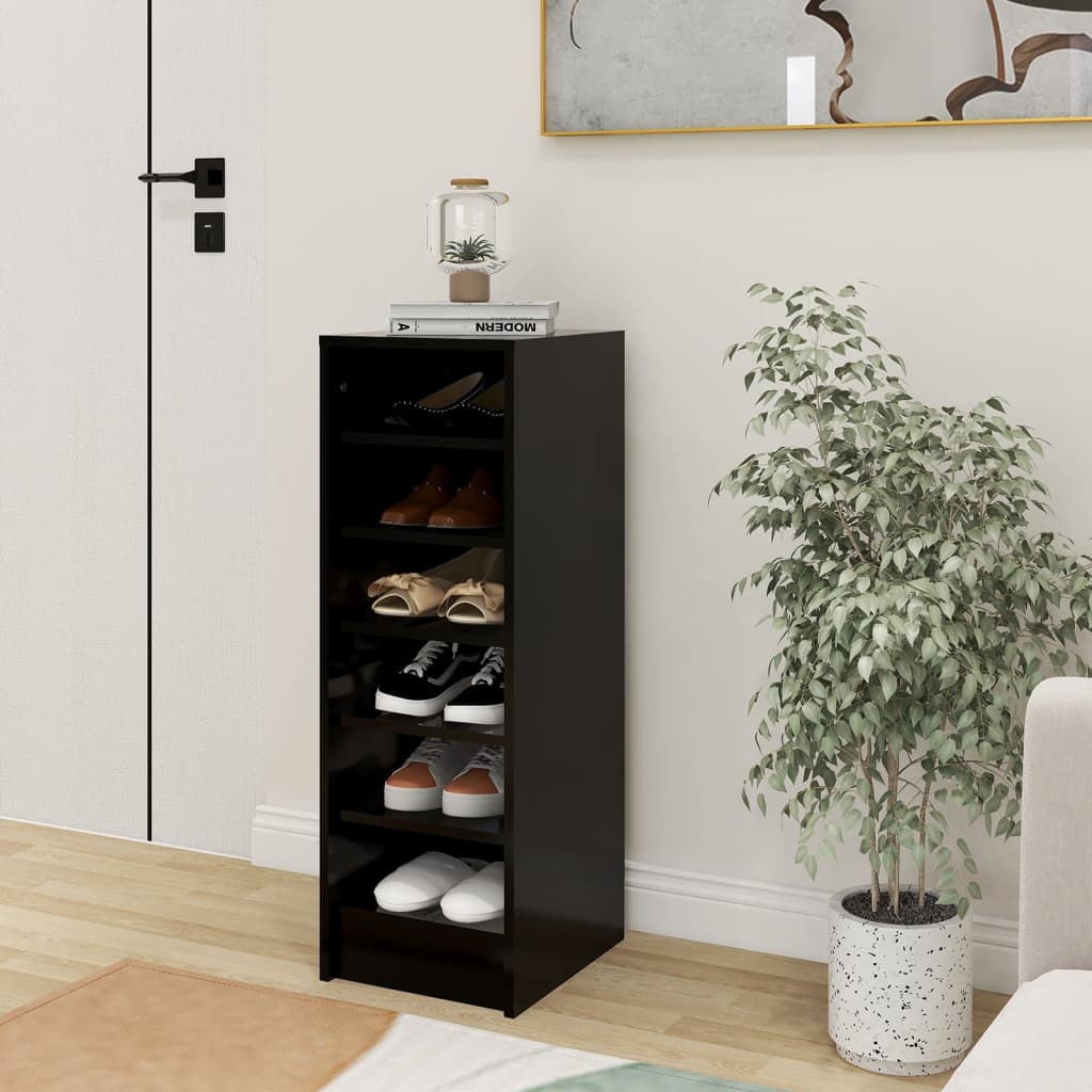 Shoe Cabinet Old Pine Tall 6 Compartments
