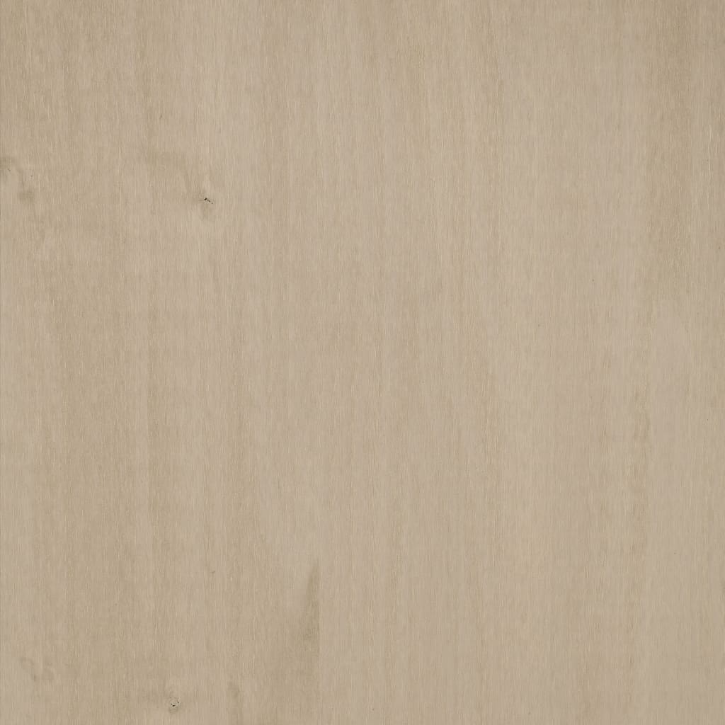 Shoe Cabinet Honey Solid Pine 2 Compartments Medium Height