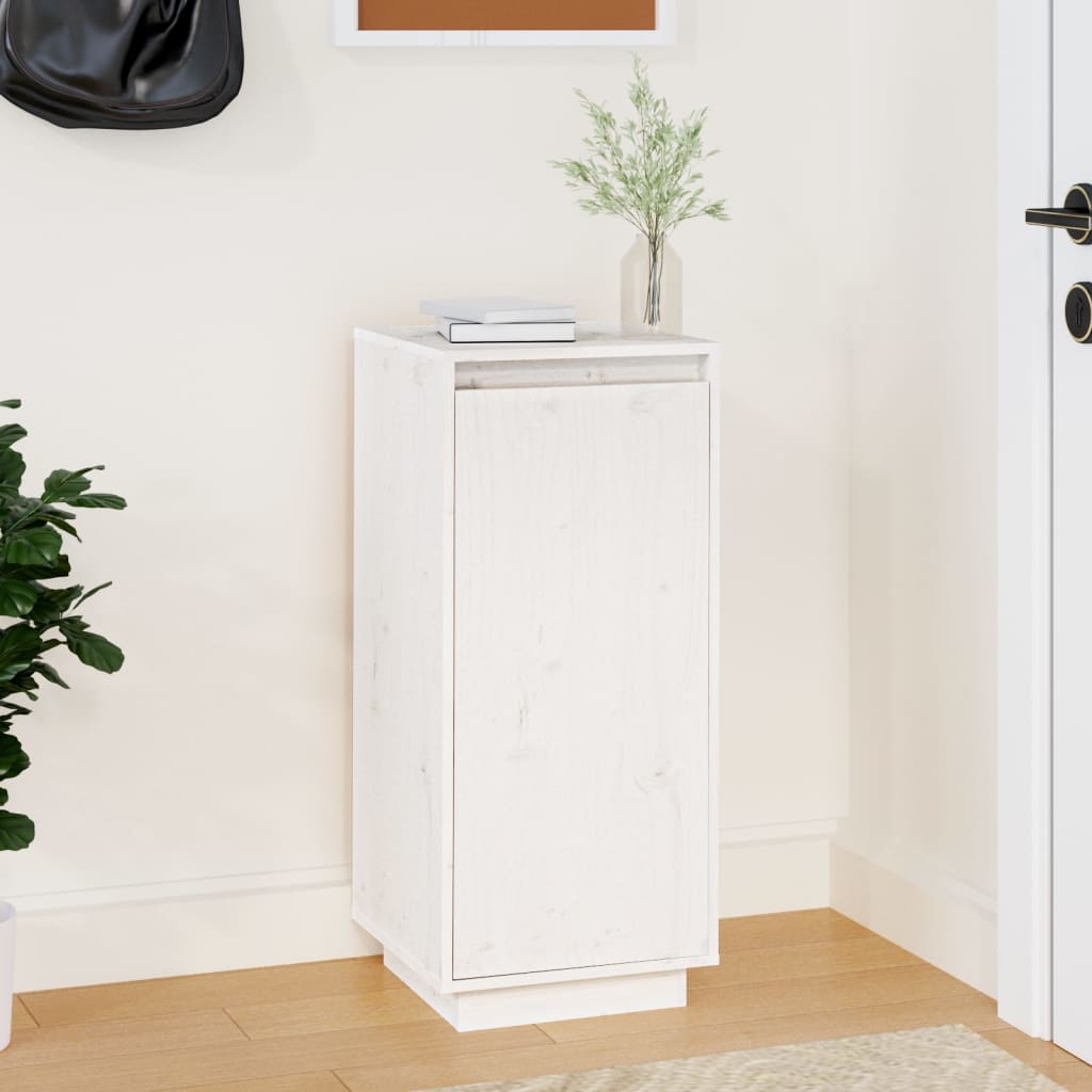 Shoe Cabinet Solid Pine Wood Tall & Skinny 2 Compartments