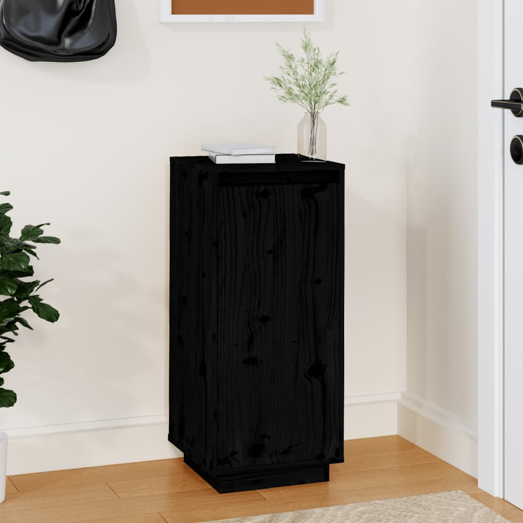 Shoe Cabinet Solid Pine Wood Tall & Skinny 2 Compartments