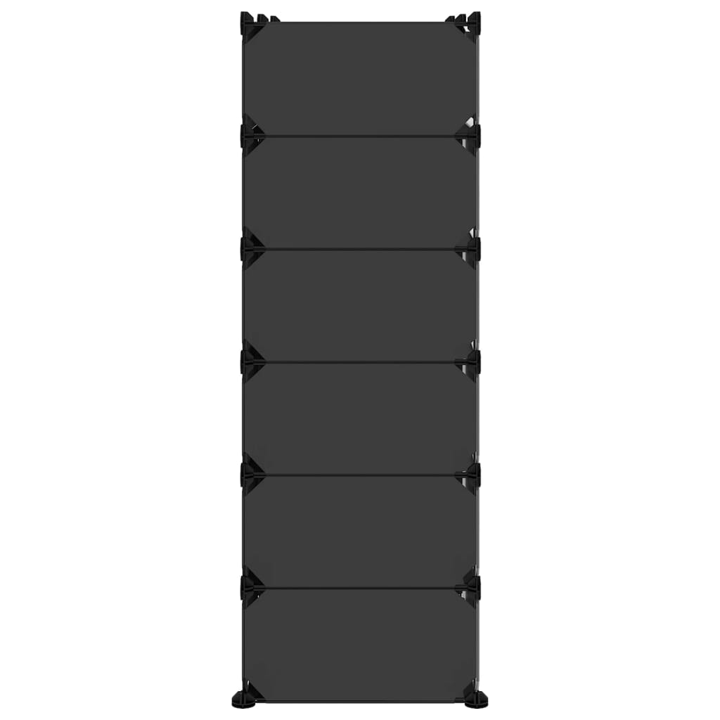 Shoe Rack Transparent Polypropylene & Steel Large