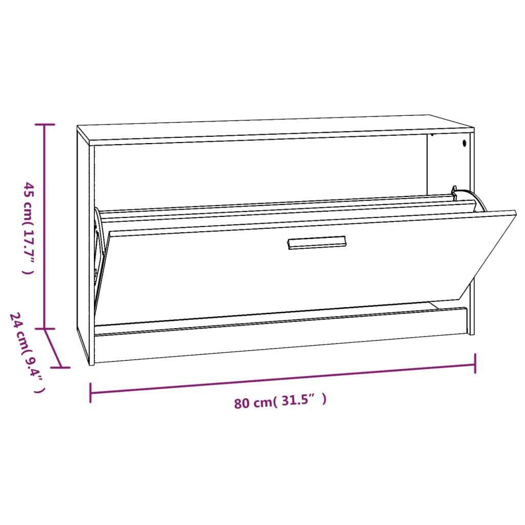 Shoe Bench Solid Oak 1 Compartment Wide & Long