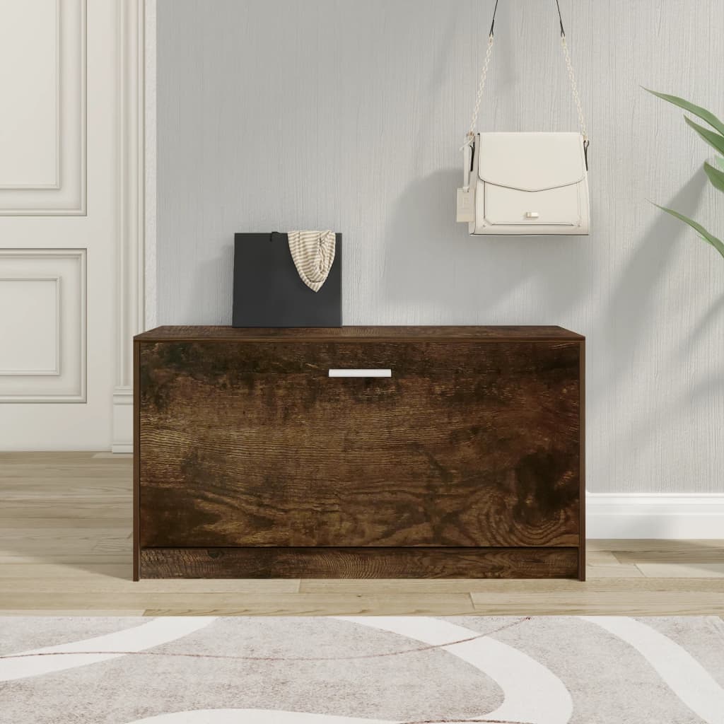 Shoe Bench Solid Oak 1 Compartment Wide & Long
