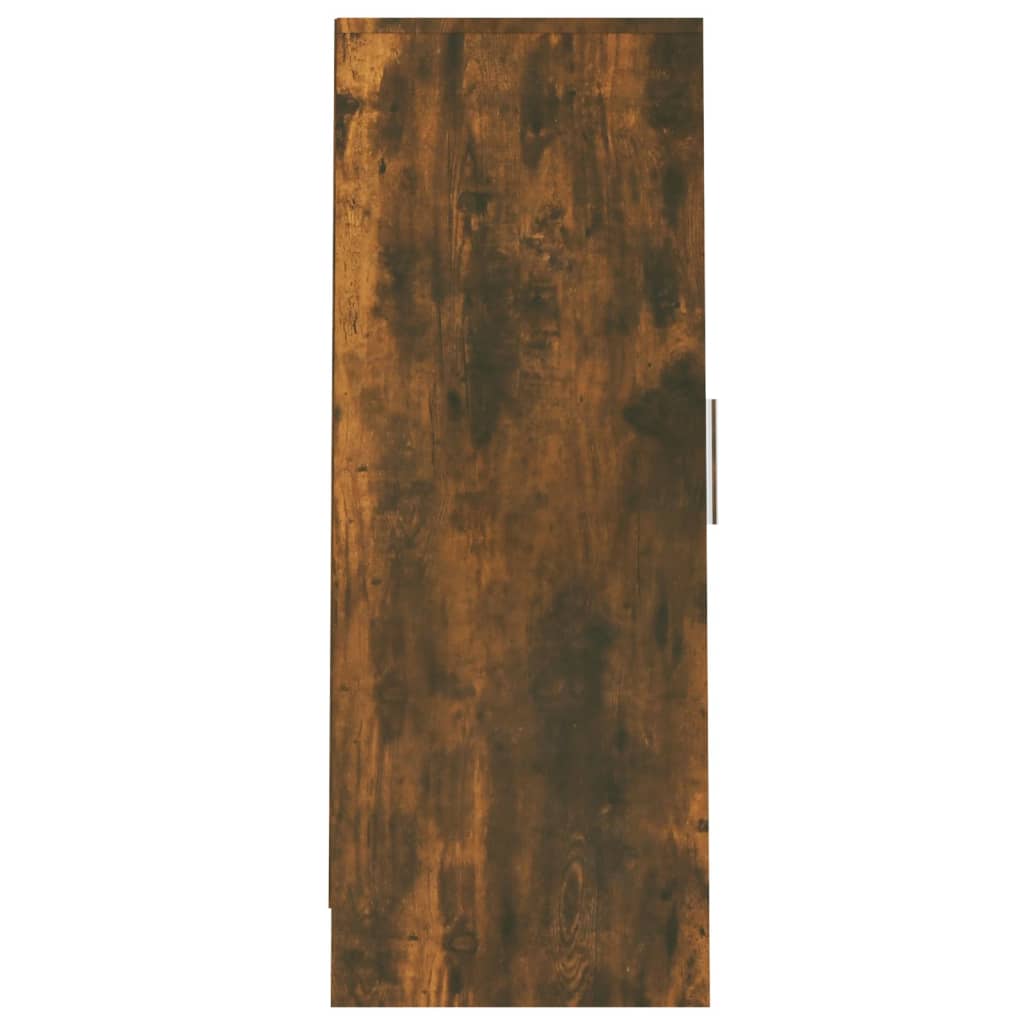 Shoe Cabinet Smoked Oak 6 Drawers Tall