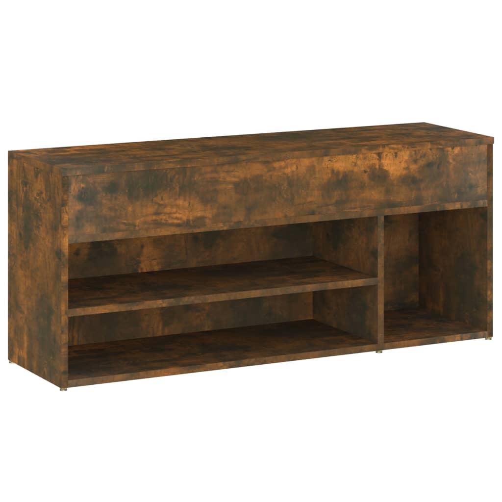 Arc Shoe Chest Smoked Oak Wide & Deep 4 Compartments