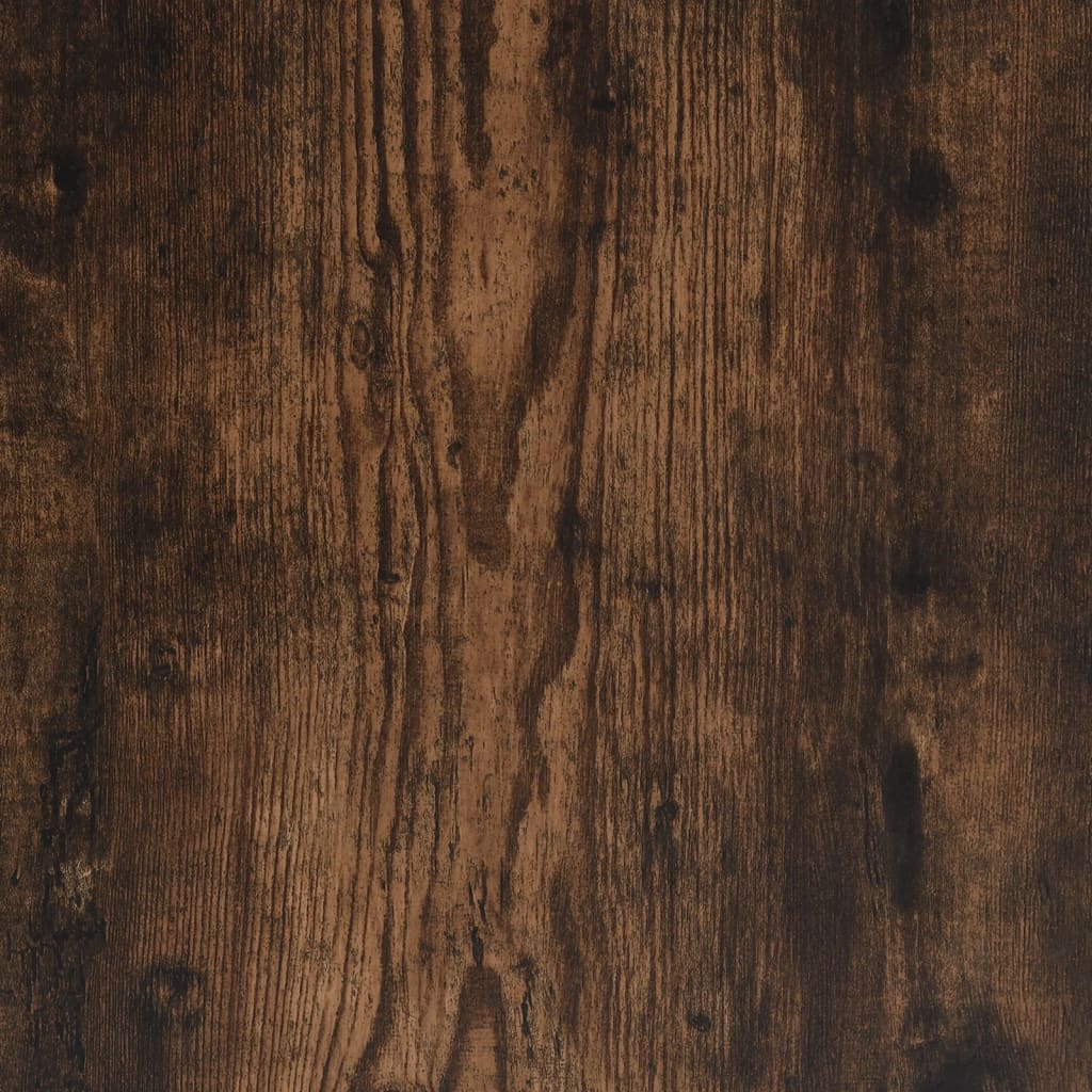 Shoe Cabinet Smoked Reclaimed Oak 3 Compartments Rectangular